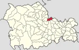 Location in Neamț County