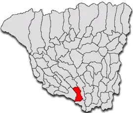 Location in Gorj County