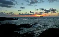 South Ayrshire coastline with Ailsa Craig