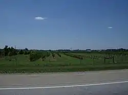 Although Turtlecreek Township is located in an increasingly developed area, it still includes agricultural land, such as this orchard