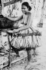 Image 21A portrait of a woman on Funafuti in 1894 by Count Rudolf Festetics de Tolna. (from History of Tuvalu)