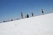 Tourists visiting Lake Tuz