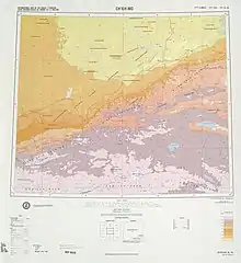 Map of Waxxari (labeled as Wa-shih-hsia) and surrounding area (DMA, 1975)