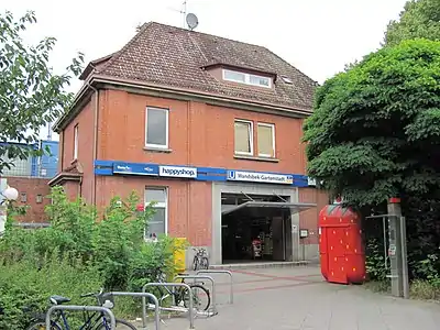 The station's entrance