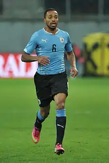 Uruguay's Álvaro Pereira joined Cerro Porteño in 2016