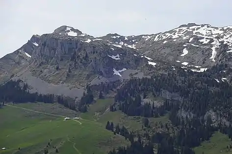 Schrattenfluh southeast face : Schybengütsch & Türstenhäuptli