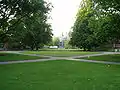 View of the quad looking north toward 13th Ave.