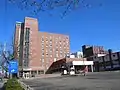 Looking east at UPMC Mercy Orthopedic and Rehabilitation building on a sunny late afternoon.