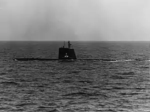 USS Cutlass (SS-478) underway on 9 May 1962