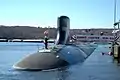 Jimmy Carter during the submarine's commissioning ceremony, 19 February 2005