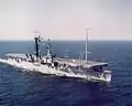 USS Wright at sea in c. 1967