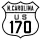 U.S. Highway 170 marker