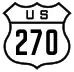 U.S. Route 270 marker