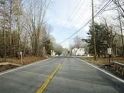 South Centerville, looking east along US 6.