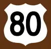 US 80 route marker