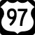 U.S. Route 97 marker