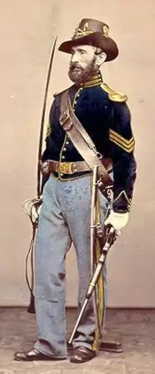 Union Cavalry Sergeant with 1840 saber