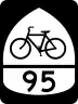 U.S. Bicycle Route 95 marker