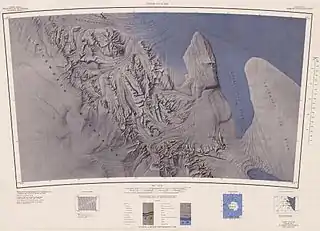 Map of northern Heritage Range