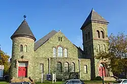 United Methodist Church on Washington Avenue, listed on the National Register of Historic Places