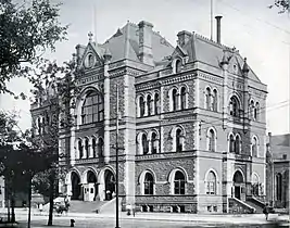 The building as originally built, c. 1900