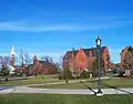 Eastern view (across the University Green) of Ira Allen Chapel: Dec 2012