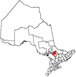 Location of Unorganized Centre Parry Sound District