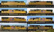 A comparison of the various versions of the SD70's as operated by Union Pacific