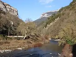 River Esca in the Roncal valley, Urzainqui, Navarre, Spain