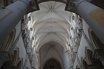 Six-part rib vaults in the narthex of Vézelay Abbey (1132)