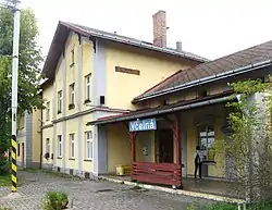 Railway station of Včelná