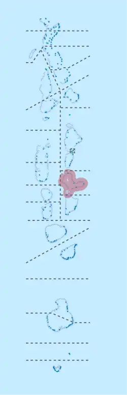 Location of Vaavu in Maldives