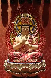 Vairocana at Buddha Tooth Relic Temple and Museum, Chinatown, Singapore.