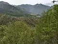 Mount Tavagnone, a view of Droane and its valley from the trail connecting Mount Camiolo with Tavagnone