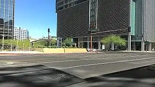 Van Buren Street, Phoenix, Arizona, near intersection of 2nd St., facing north