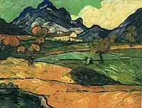 Le Mont Gaussier with the Mas de Saint-Paul (b/w copy)1889Private collection (F725)