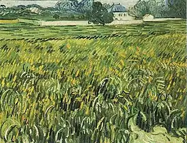 Vincent van Gogh, Wheat Field at Auvers with House, 1890