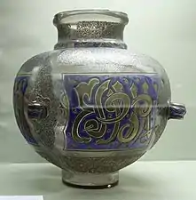 Islamic inspiration: Vase Espoir, by Émile Gallé, 1889, acid-etched glass, with enamelled and gilt decoration, Musée de l'École de Nancy, Nancy, France