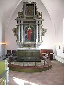 The altarpiece.