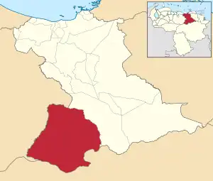 Location in Anzoátegui