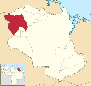 Location in Monagas