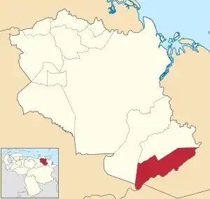 Location in Monagas