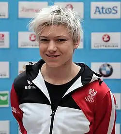 Veronika Windisch, a short track speed skater