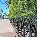 Perimeter street metal railing