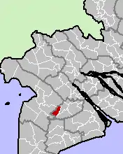 Location in Hậu Giang Province