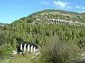 Train bridges over Morez