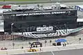 View of Victory Lane from a skybox