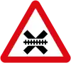 Vienna Convention sign (triangle, used in the Philippines for railway crossings without gates and lights)