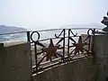 The view from Baiyu Mountain Tower: the Naval Port on left & Tiger's Tail Peninsula on right