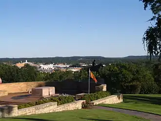 View of Claremore from near Roger's tomb